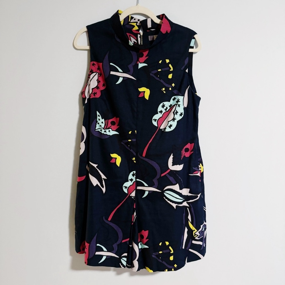 Ted Baker London - Navy Abstract Art Print Romper